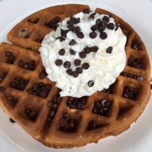 Gluten-free chocolate chip waffle from EJ's Luncheonette